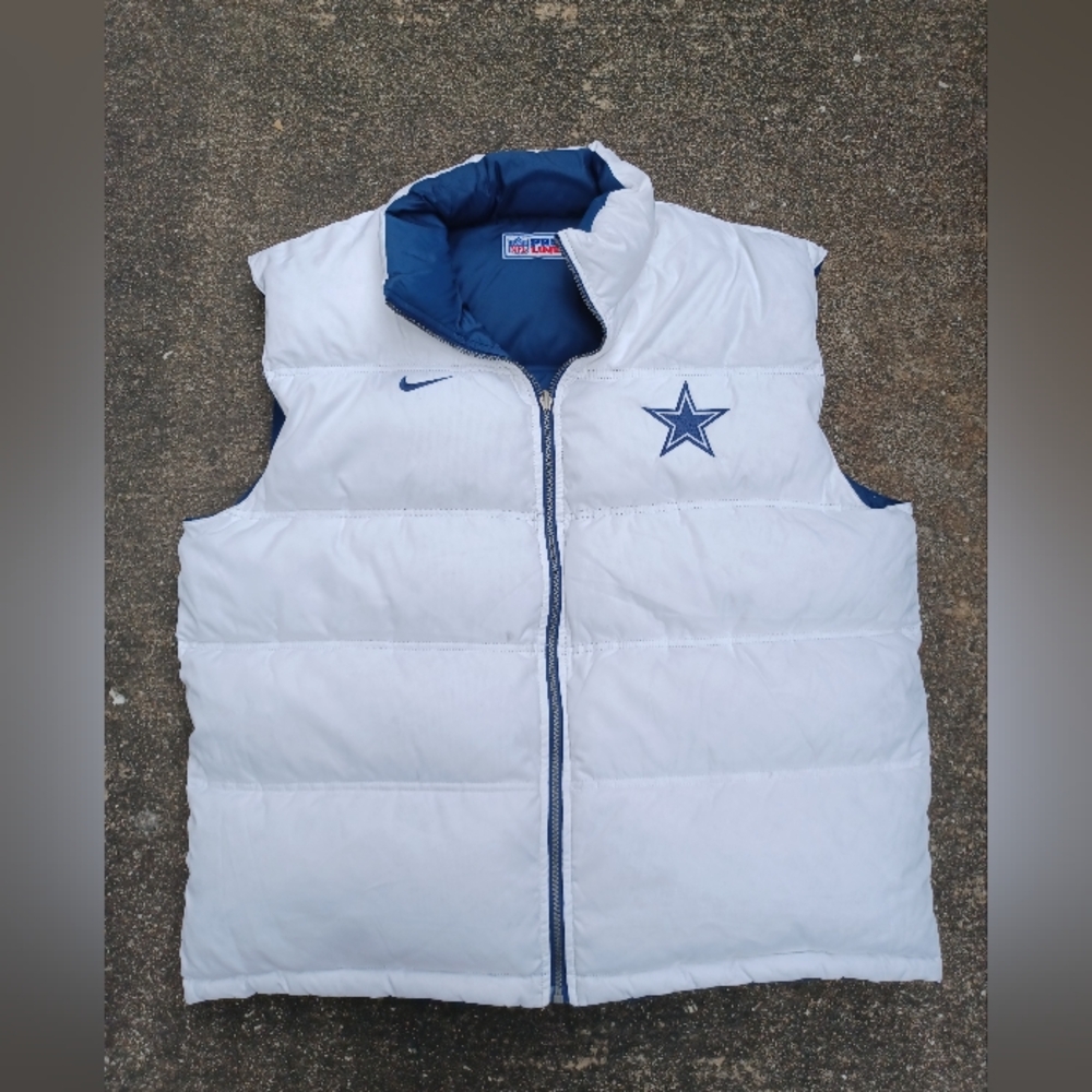 Vintage 90s Nike Proline Dallas Cowboys Puffer Vest
